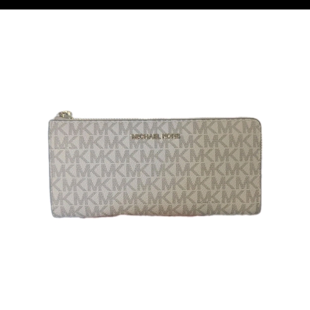 Michael Kors Beige Monogram Wallet